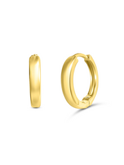 18 KARAT SOLID GOLD HUGGIE EARRINGS